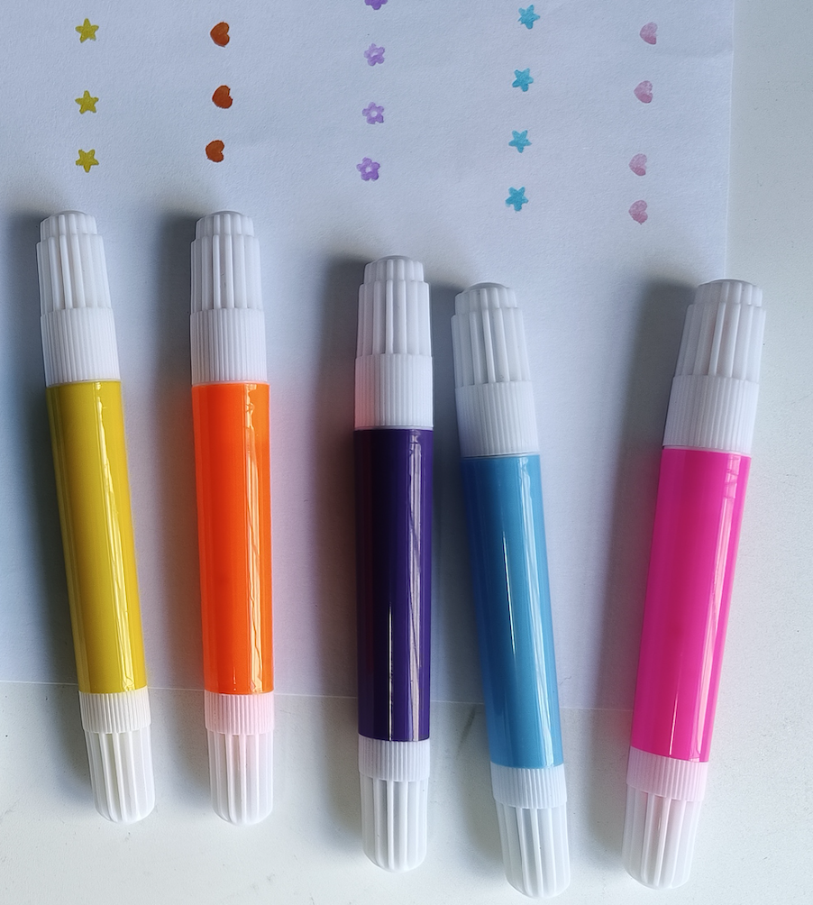 Washable Marker 2 side shape tip